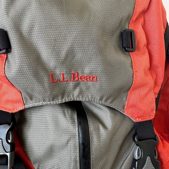L.L. Bean Red and Gray Outdoor Backpack - Picture 2 of 6